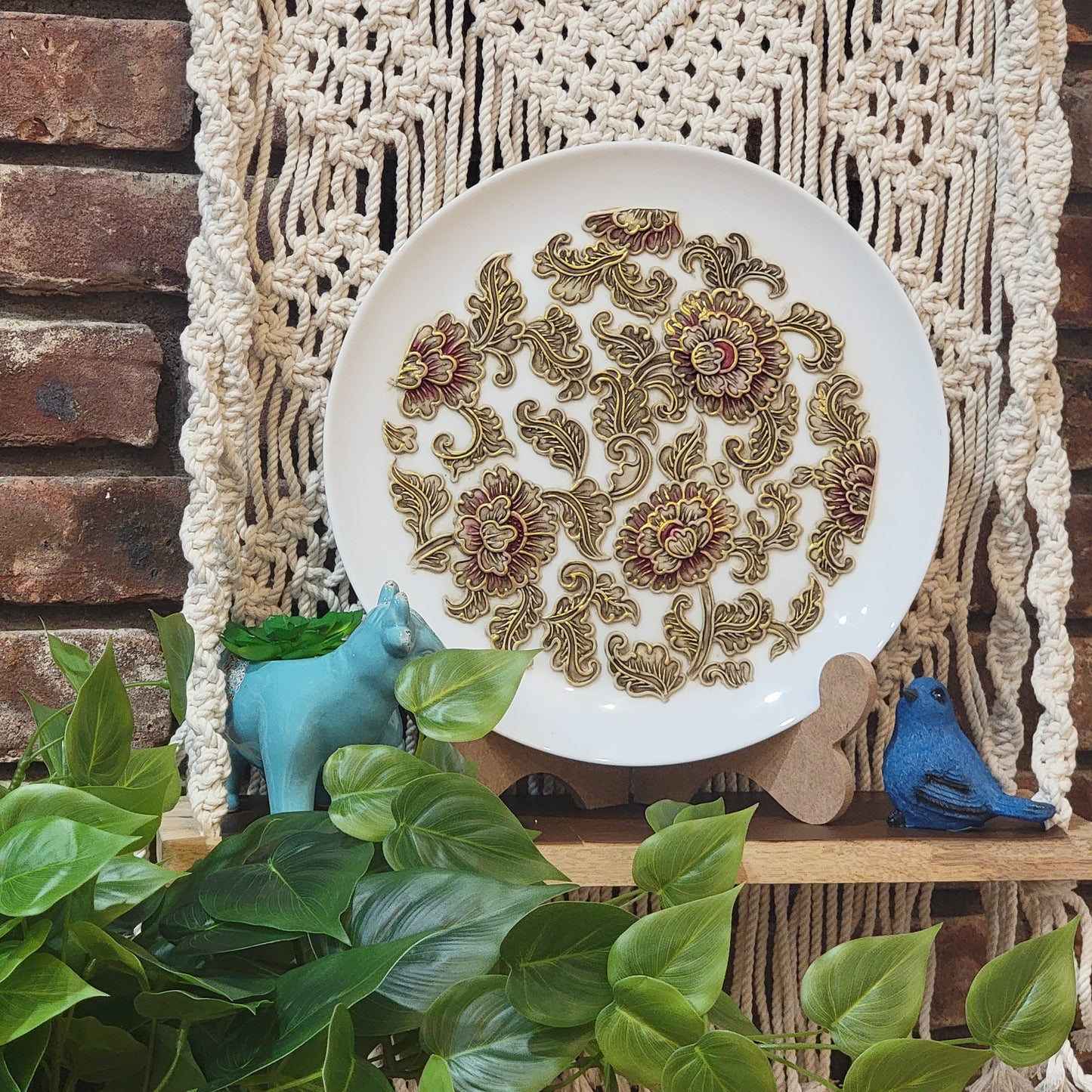 Flowers - 2 - Bronze & Red