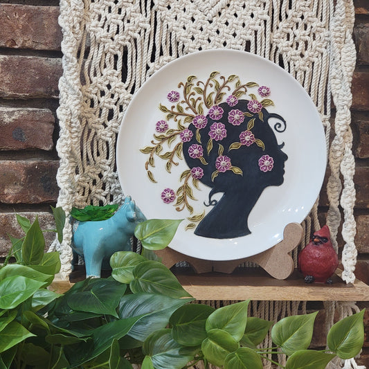 Female Silhouette - Purple