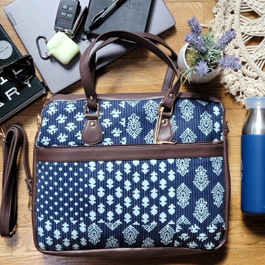 Blue Patchwork Design