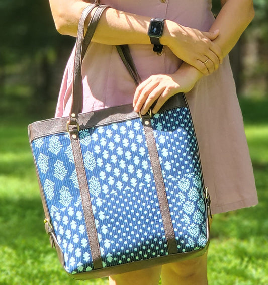 Blue Patchwork Design