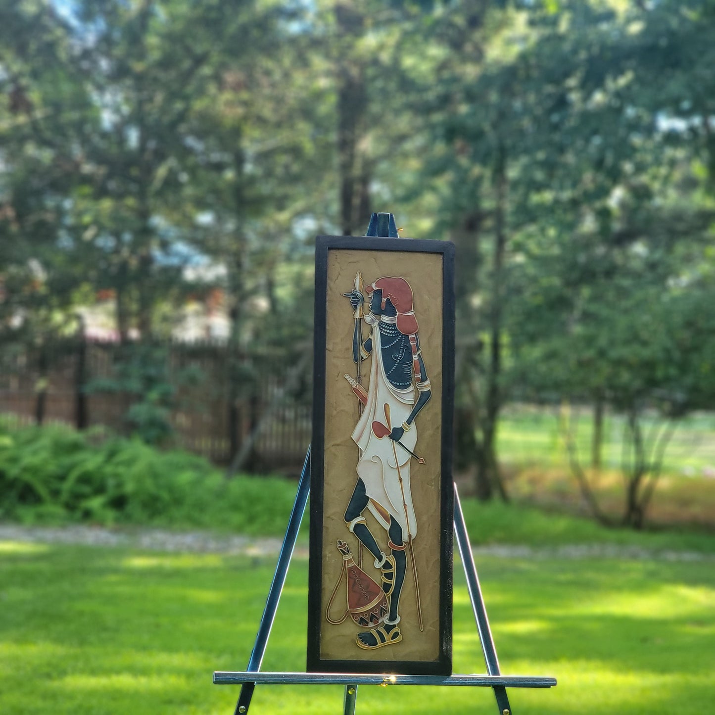 Warli Woman 2 Relief Art Frame