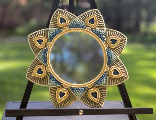 Peacock Feathers Mirror