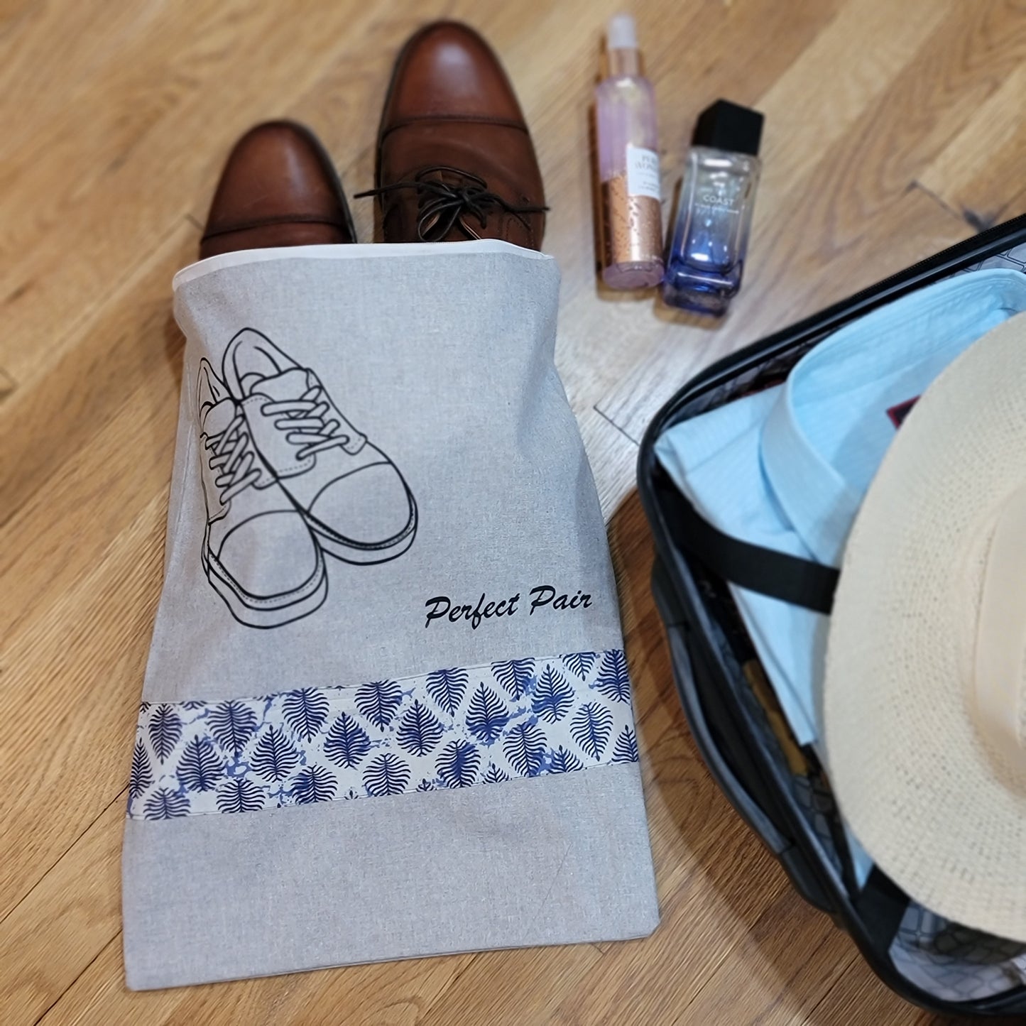 Indigo Pine Print Patch