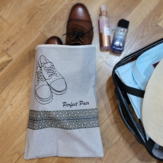 Indigo Border Print Patch