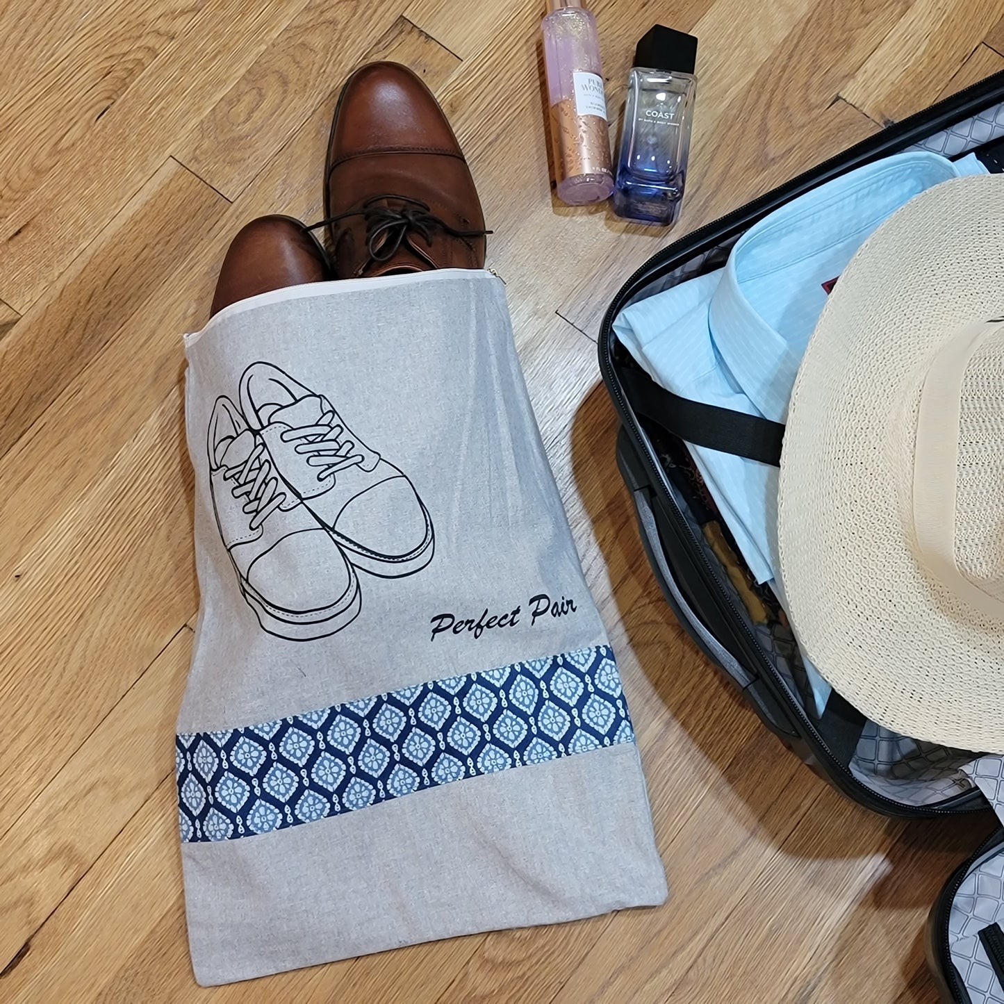 Indigo Diamond Print Patch