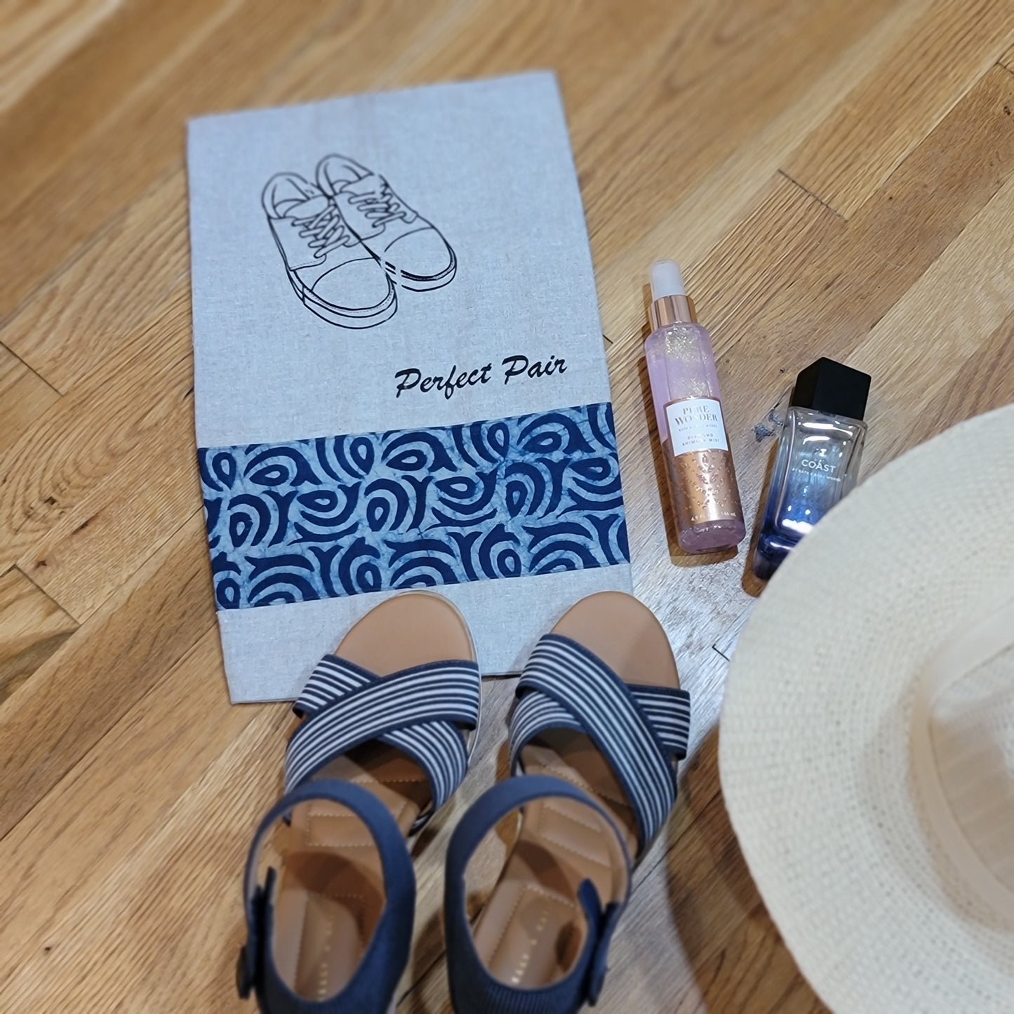 Indigo Block Print Patch