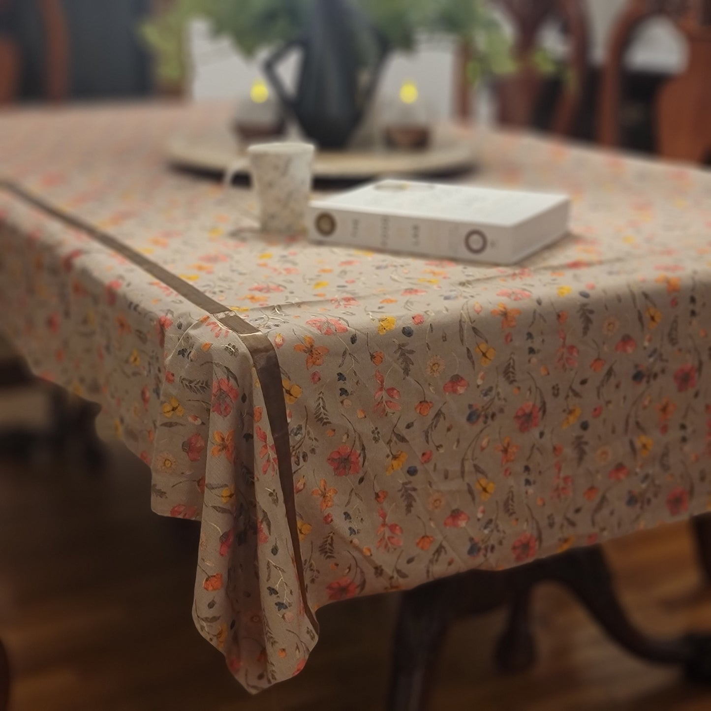 Light Grey Flower Print