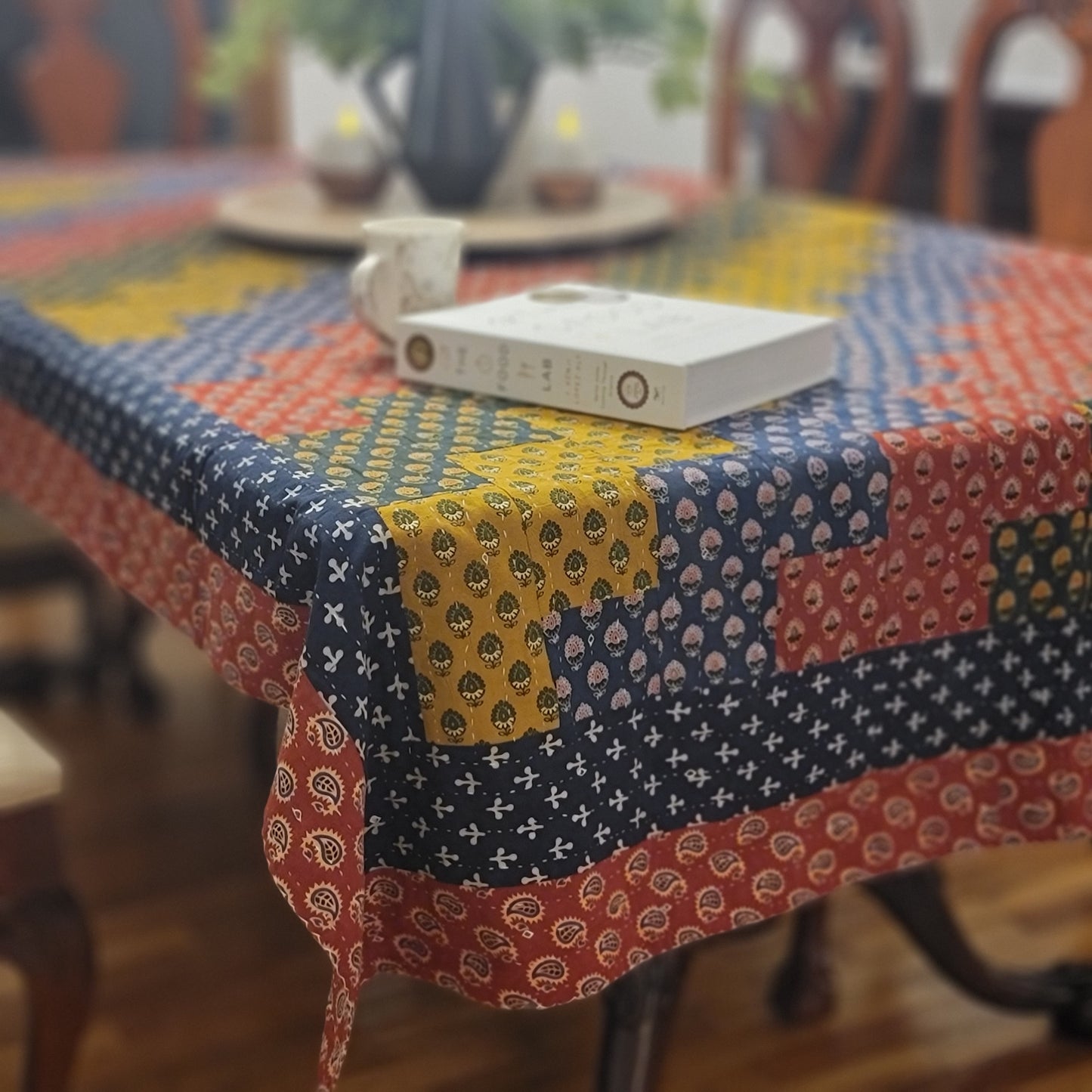 Cotton Ajrakh Kantha Patchwork