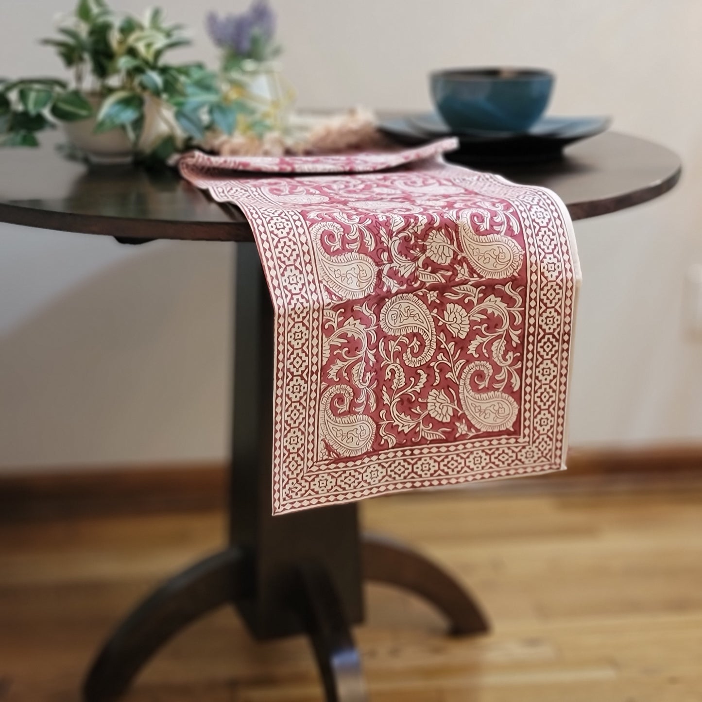 Block Print - Pink Paisley / Koyri