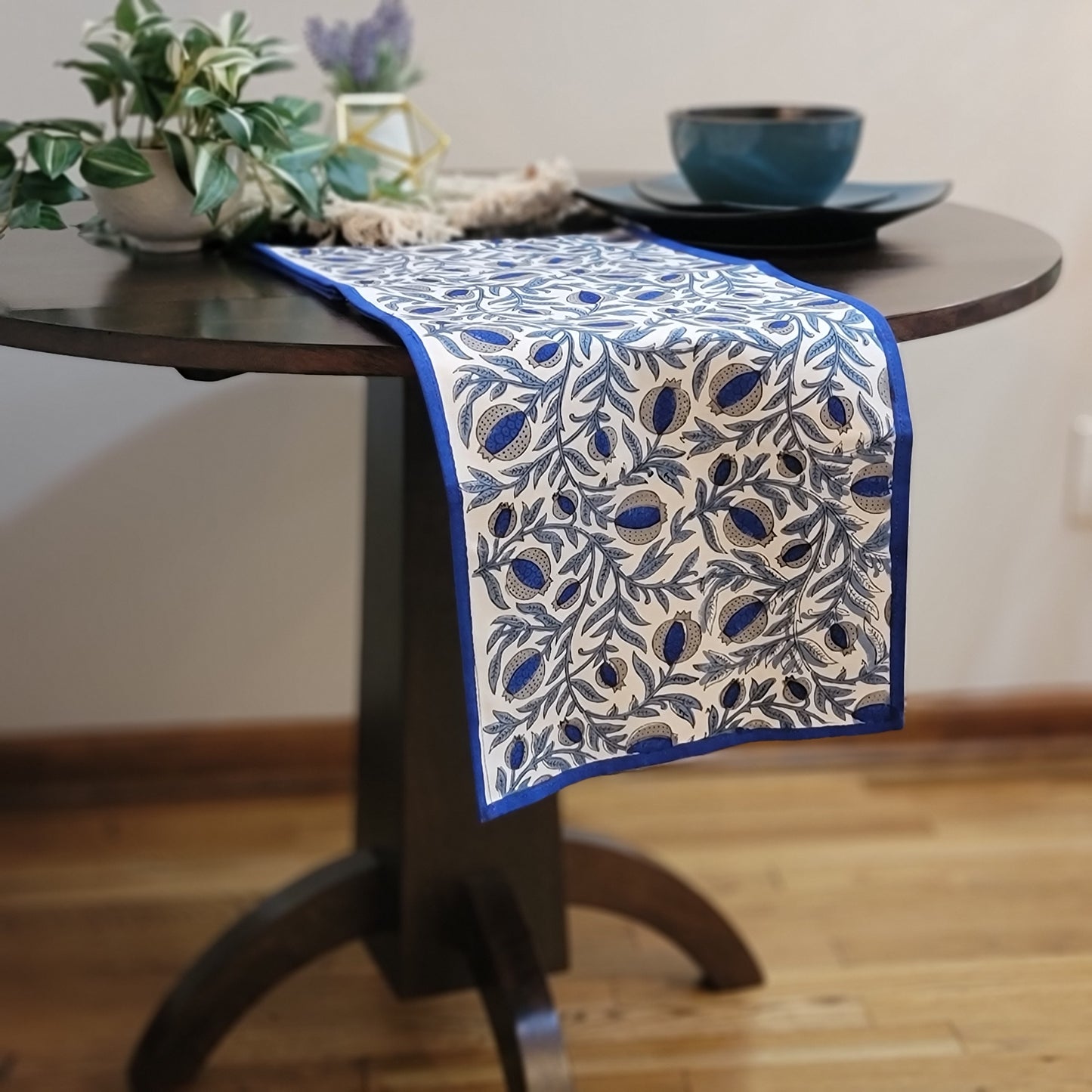 Block Print - Blue Fruit