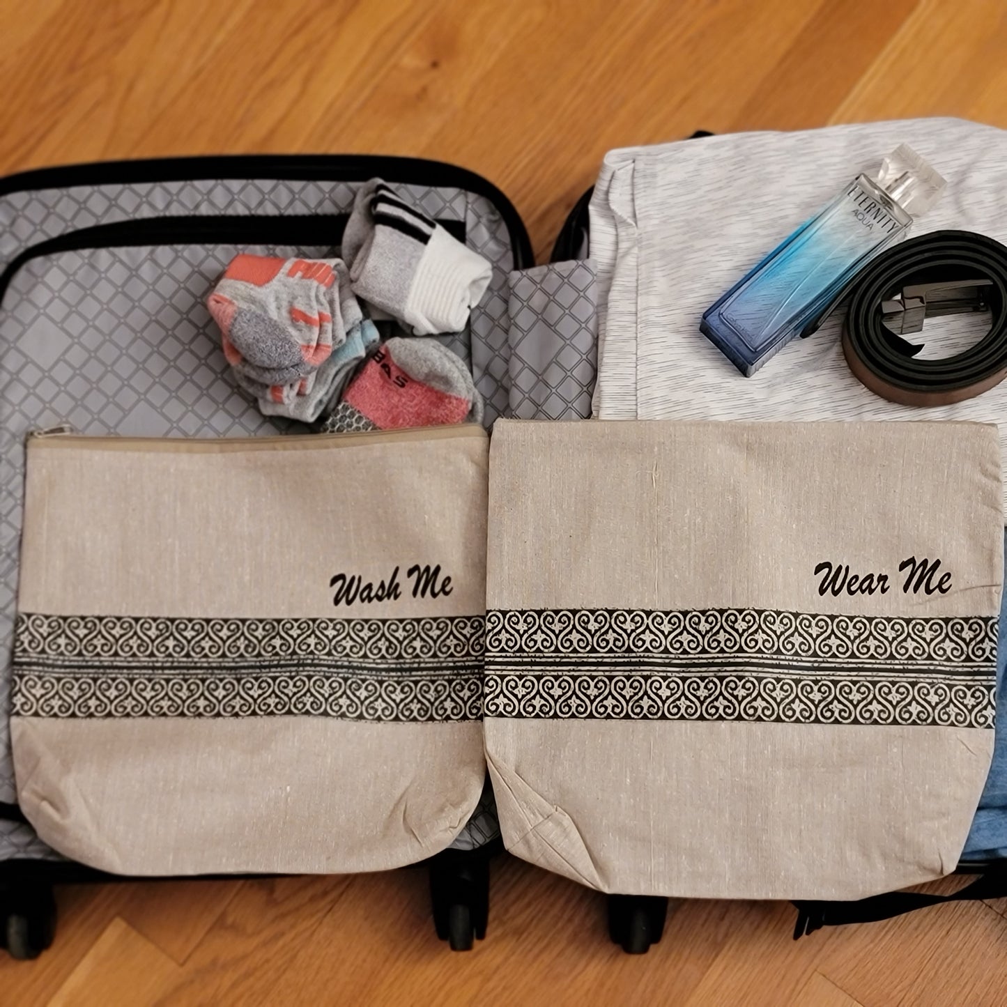 Indigo Border Print Patch