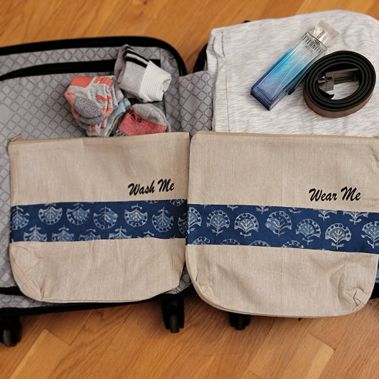 Indigo Flower Print Patch