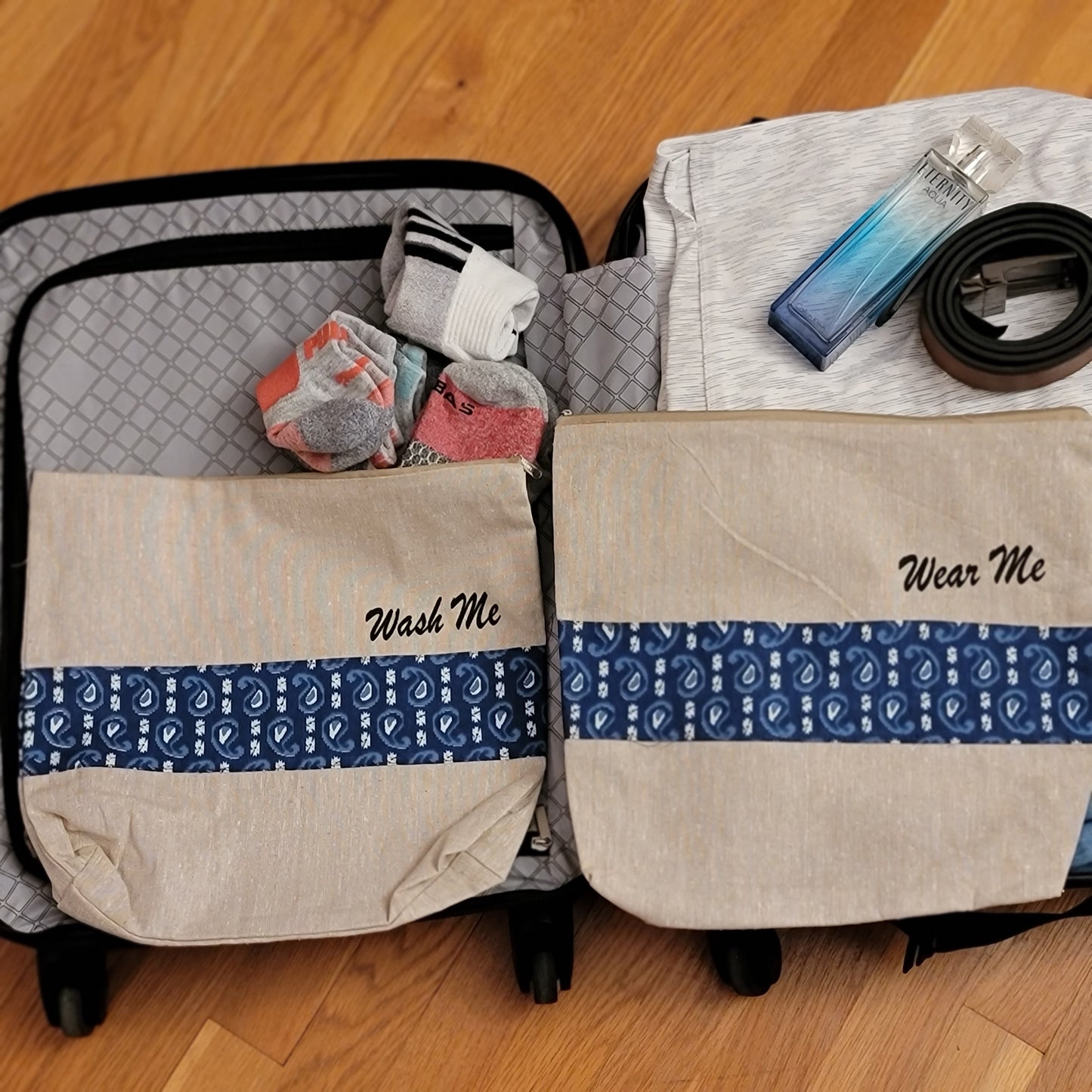 Indigo Small Paisley / Koyri Print Patch