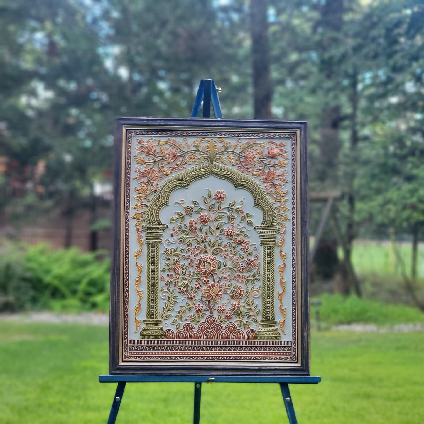 Floral Arch Relief Art Frame
