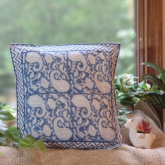 Blue All-over Cotton Block Print